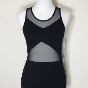 Little Black Dress w/Sheer Neckline & Hemline